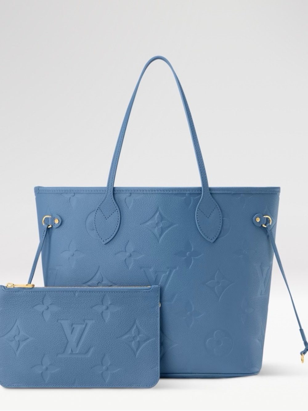 Louis Vuitton Pouch Neverfull Denim Blue